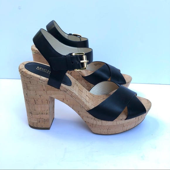 Michael Kors cork strappy heals - Picture 7 of 9